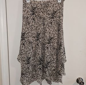 Evan-Picone floral midi skirt